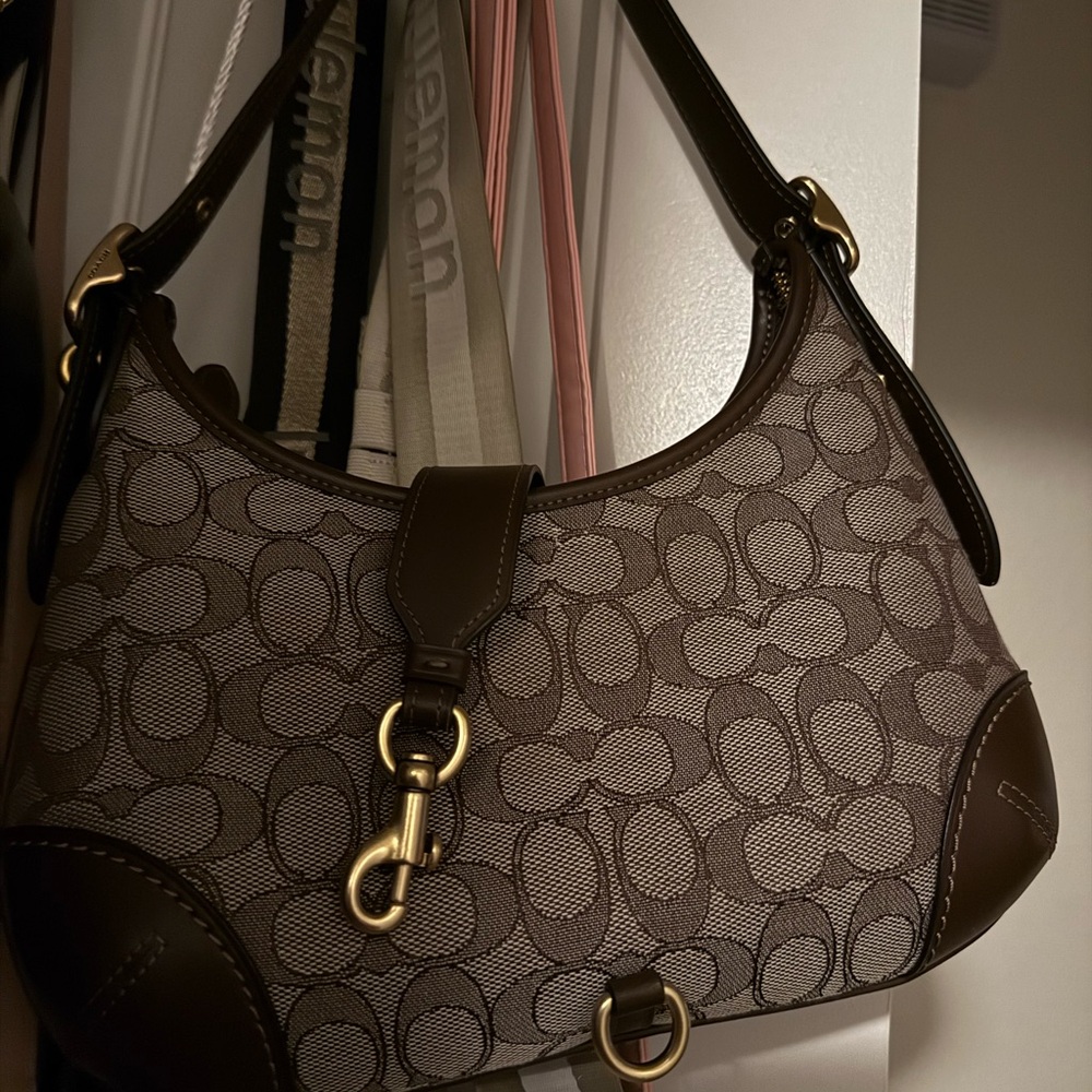 Coach Brown Signature Shoulder Bag
